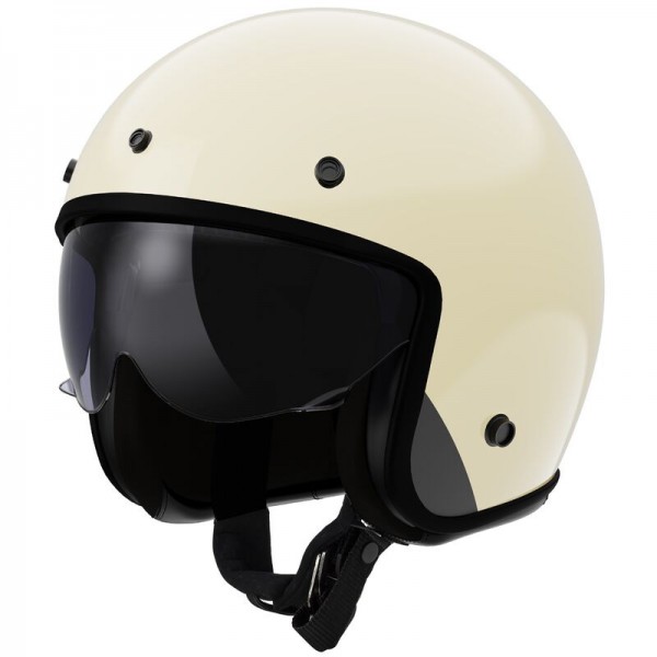 LS2 OF601 BOB 2 SOLID CREAM HELMET