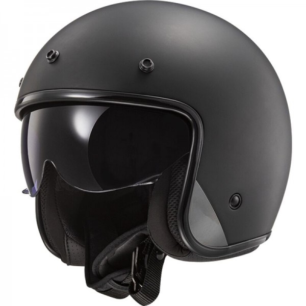 LS2 OF601 BOB 2 SOLID MATT BLACK HELMET