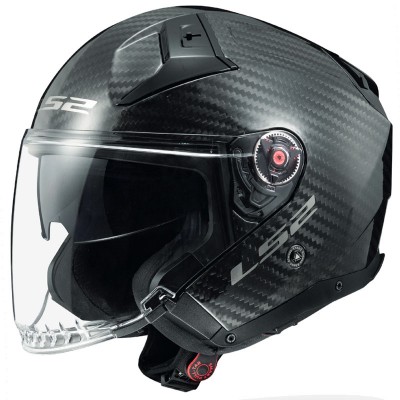 LS2 OF603 INFINITY 2 CARBON SOLID BLACK HELMET