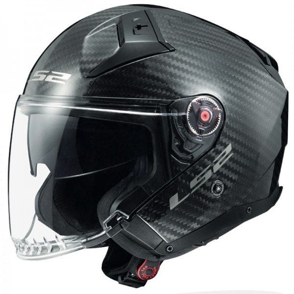 LS2 OF603 INFINITY 2 CARBON SOLID BLACK HELMET
