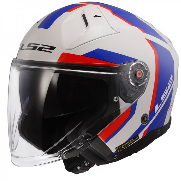 LS2 OF603 INFINITY 2 FOCUS MATT BLACK WHITE HELMET