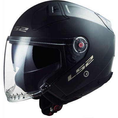 LS2 OF603 INFINITY 2 SOLID MATT BLACK HELMET