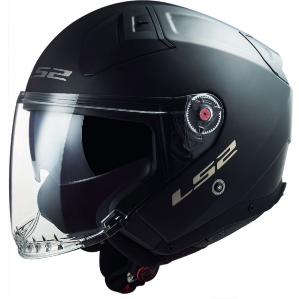 LS2 OF603 INFINITY 2 SOLID MATT BLACK HELMET