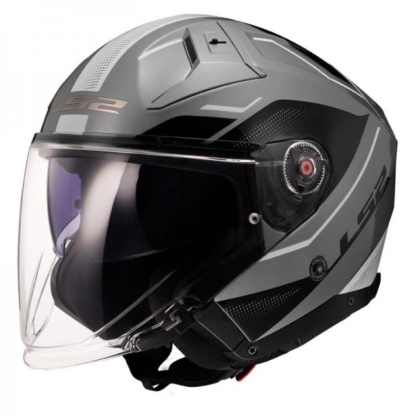 LS2 OF603 INFINITY 2 VEYRON GREY WHITE HELMET