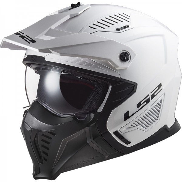 LS2 OF606 DRIFTER SOLID WHITE HELMET