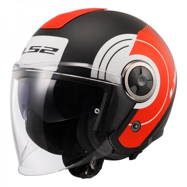 LS2 OF620 CLASSY DISKO BLACK RED WHITE HELMET