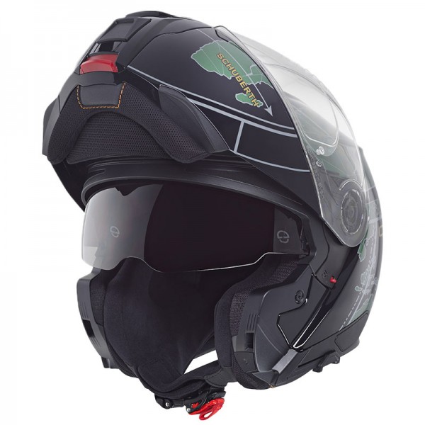 SCHUBERTH C5 GLOBE GREEN HELMET 