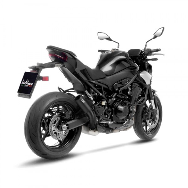 LEOVINCE LV CORSA S FULL BLACK SLIP-ON EXHAUST FOR KAWASAKI Z900 2025 PART # 15402SFB