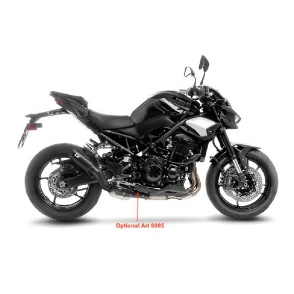 LEOVINCE LV CORSA S FULL BLACK SLIP-ON EXHAUST FOR KAWASAKI Z900 2025 PART # 15402SFB