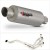 LEXTEK GP1 MATT STAINLESS STEEL GP STUBBY EXHAUST SYSTEM 240MM FOR KAWASAKI Z900 2020-2024 PART # EXKT1859
