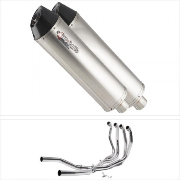 LEXTEK RP1 GLOSS S/STEEL OVAL EXHAUST SYSTEM 400MM FOR SUZUKI GSX 1300 R HAYABUSA 2021-2023 PART # EXKT126