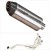 LEXTEK RP2 GLOSS STAINLESS STEEL OVAL EXHAUST SYSTEM 300MM FOR KAWASAKI Z900 2020-2024 PART # EXKT4538