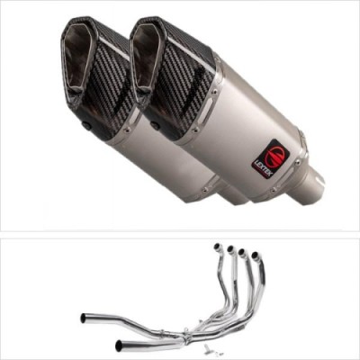 LEXTEK SP5 MATT S/STEEL EXHAUST SYSTEM 200MM FOR SUZUKI GSX 1300 R HAYABUSA 2021-2023 PART # EXKT131