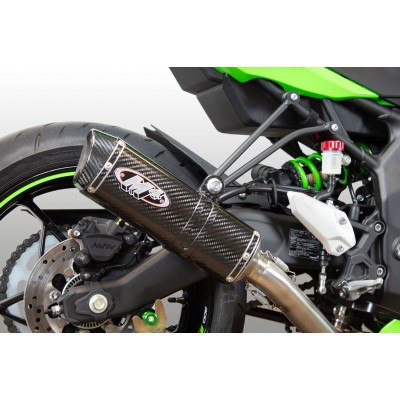 M4 CANISTER CARBON FULL SYSTEM WITH X96 FOR KAWASAKI NINJA ZX-4R 2023-2024 PART # KA4424