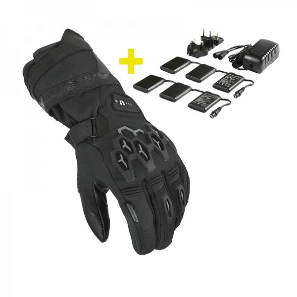 MACNA RAFINO RTX 12V 3A KIT HEATED BLACK GLOVES