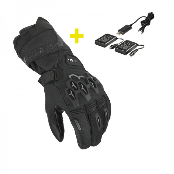 MACNA RAFINO RTX KIT HEATED BLACK GLOVES