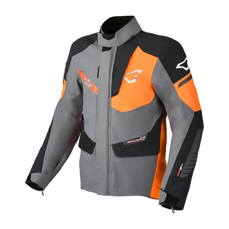 Macna Synchrone Grey Orange Jacket