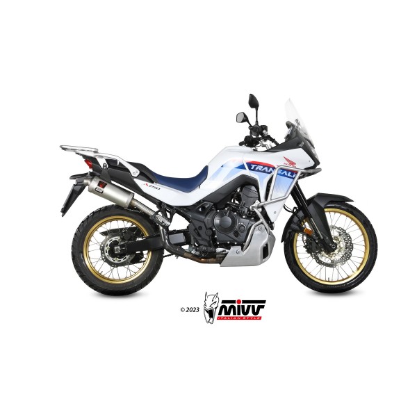 MIVV DAKA STAINLESS STEEL SLIP ON FOR HONDA XL750 TRANSALP 2023-2024 PART # H.087.LDKX
