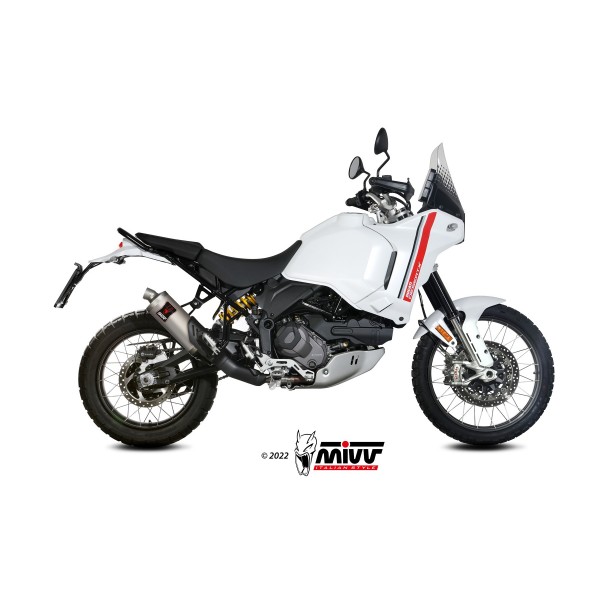 MIVV DAKAR TITANIUM SLIP-ON FOR DUCATI DESERT X 2022 PART # D.053.LDKT