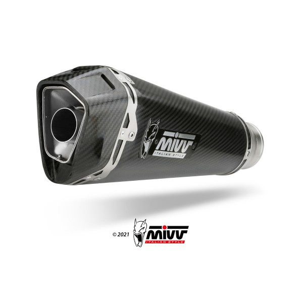 MIVV DELTA RACE CARBON SLIP-ON FOR KAWASAKI ZX-10 R RR SE 2016 2022 PART # K.042.LDRC