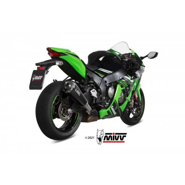 MIVV DELTA RACE CARBON SLIP-ON FOR KAWASAKI ZX-10 R RR SE 2016 2022 PART # K.042.LDRC