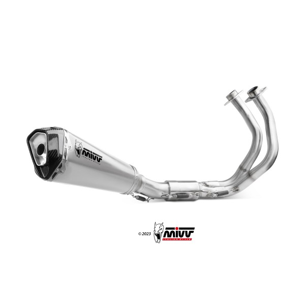 MIVV DELTA RACE INOX FULL SYSTEM EXHAUST FOR KAWASAKI Z650 2024-2025 PART # K.057.LDRX