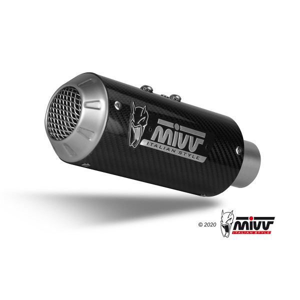 MIVV MK3 CARBON SLIP-ON FOR KAWASAKI ZX-10 R RR SE 2016 2022 PART # K.042.LM3C