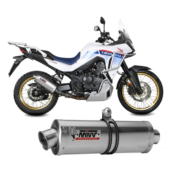 MIVV OVAL STAINLESS STEEL FOR HONDA XL750 TRANSALP 2023-2024 PART # H.086.LX1