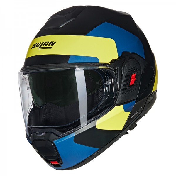 NOLAN N120.1 OMOCROMO BLUE YELLOW MATT HELMET