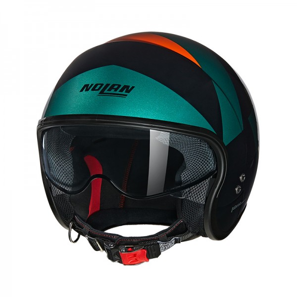 NOLAN N21 06 TANGENTE GREEN ORANGE HELMET