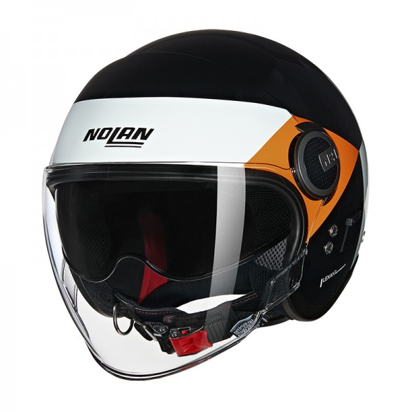 NOLAN N21 VISOR 06 ONIRICO BLACK ORANGE HELMET