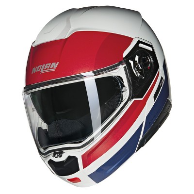 NOLAN N90.3 06 ROBOTO BLUE RED HELMET