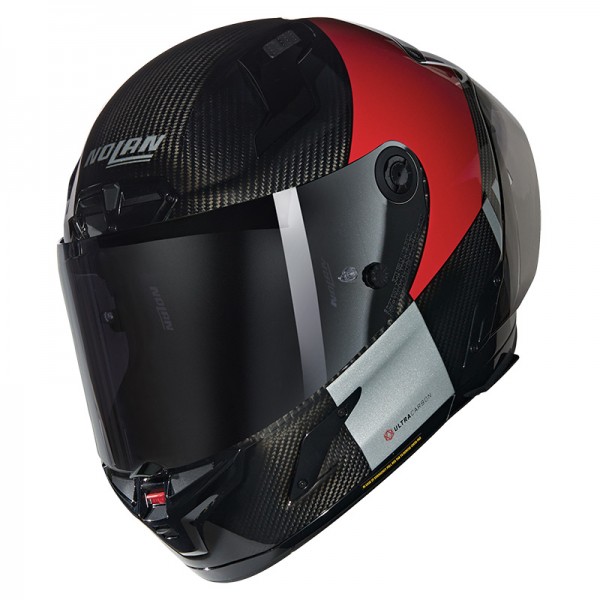 NOLAN X-804 RS ULTRA CARBON COMBO GARA RED HELMET