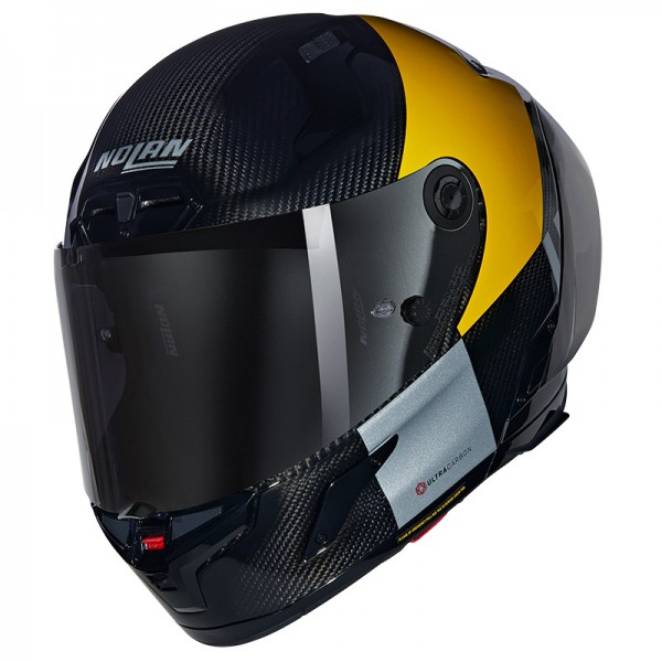 NOLAN X-804 RS ULTRA CARBON COMBO GARA YELLOW HELMET