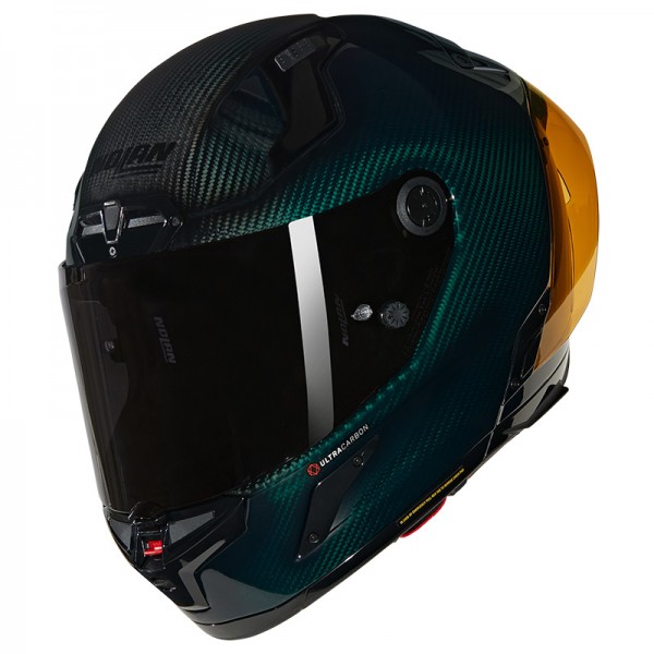 NOLAN X-804 RS ULTRA CARBON LIQUIDO GREEN HELMET