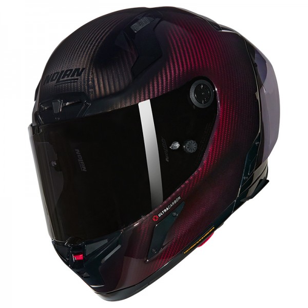 NOLAN X-804 RS ULTRA CARBON LIQUIDO RED HELMET