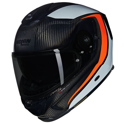 NOLAN X-903 ULTRA CARBON INTRIGO ORANGE HELMET