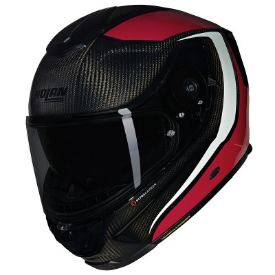 NOLAN X-903 ULTRA CARBON INTRIGO RED HELMET