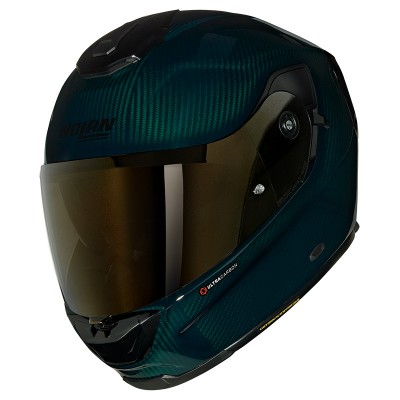 NOLAN X-903 ULTRA CARBON LIQUIDO GREEN HELMET