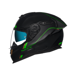Nexx Sx.100R Frenetic Green Black Matt Helmet 