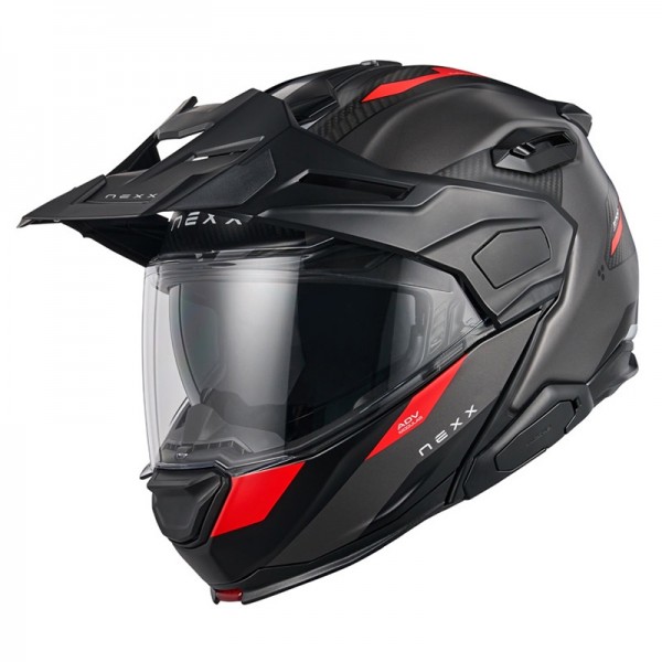 NEXX X.LIFECOUNTRY TERRA GREY RED MATT HELMET