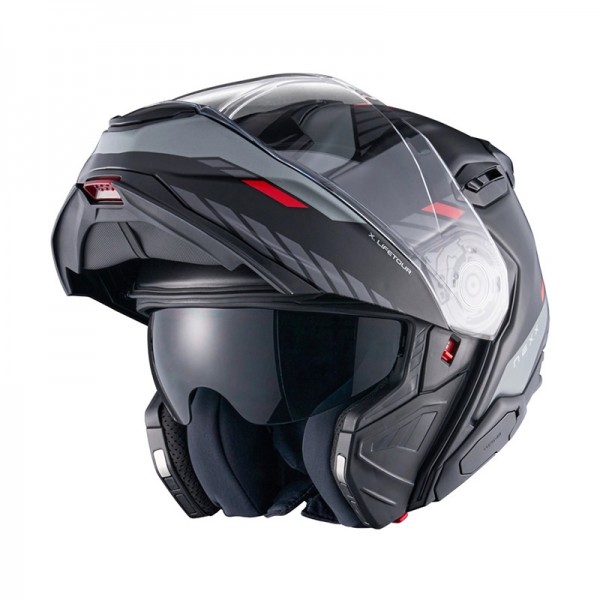 NEXX X.LIFETOUR GLOBE BLACK RED MATT HELMET