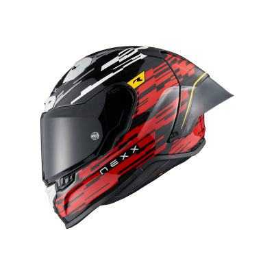 NEXX X.R3R GLITCH RACER RED WHITE HELMET