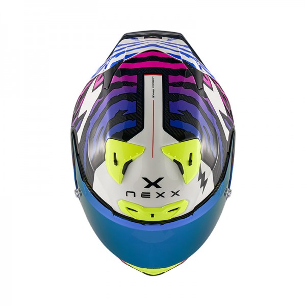 NEXX X.R3R ZIGER PURPLE BLUE HELMET