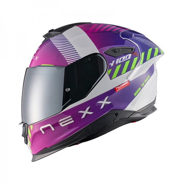 NEXX Y.100R FADE PURPLE WHITE HELMET