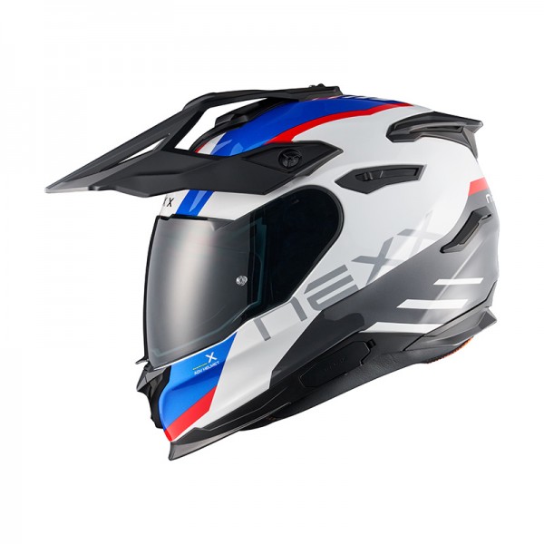 NEXX Y.TRAVL QUEST WHITE RED BLUE HELMET