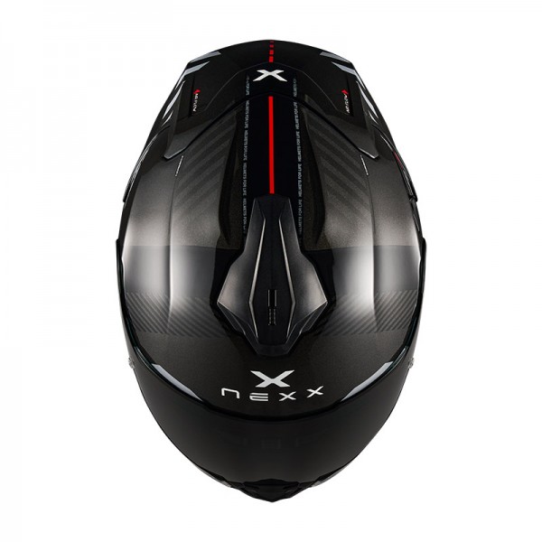NEXX Y.100R FADE BLACK RED HELMET