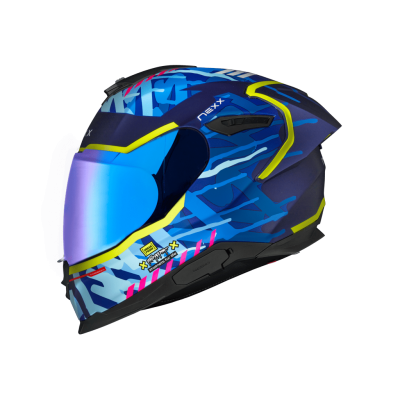 NEXX Y.100R URBANGRAM INDIGO BLUE MT HELMET