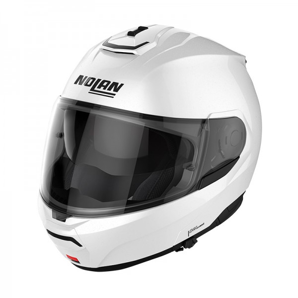 NOLAN N100.6 CLASSIC N-COM WHITE MODULAR HELMET