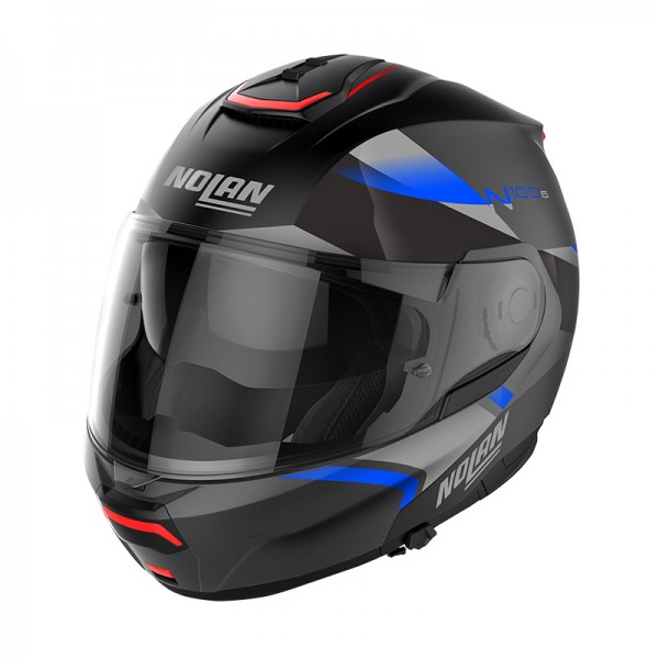 NOLAN N100.6 PALOMA N-COM BLACK BLUE MODULAR HELMET